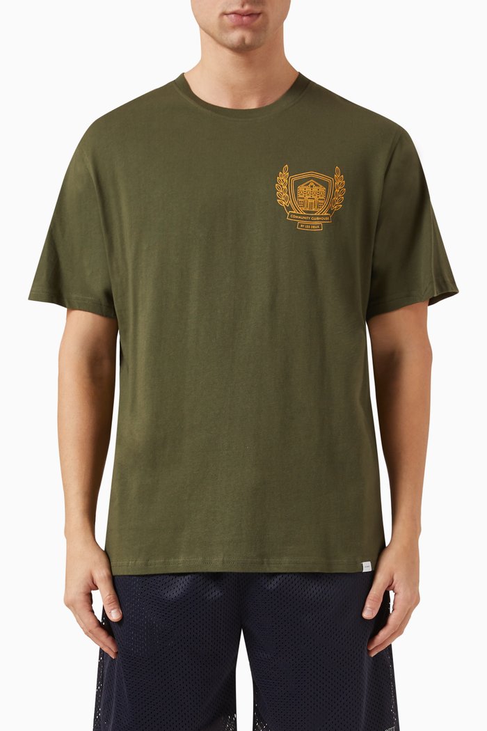 

Clubbers T-shirt in Organic Cotton, Green