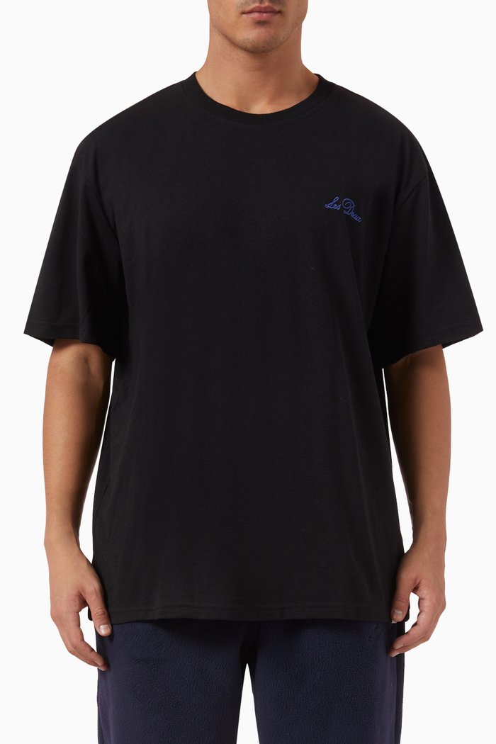 

Crew T-shirt in Cotton Jersey, Black