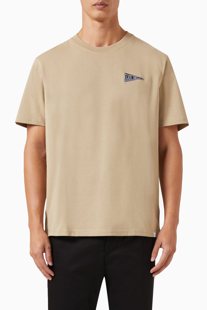 

Flag T-shirt in Recycled Cotton-jersey, Neutral