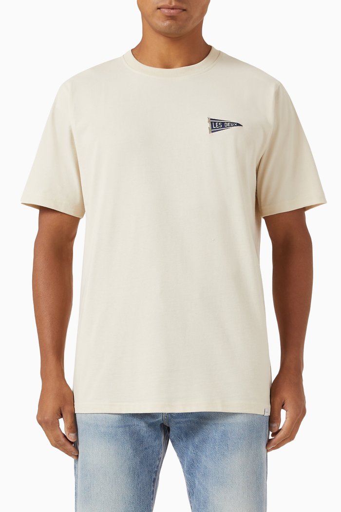 

Flag T-shirt in Recycled Cotton-jersey, Neutral