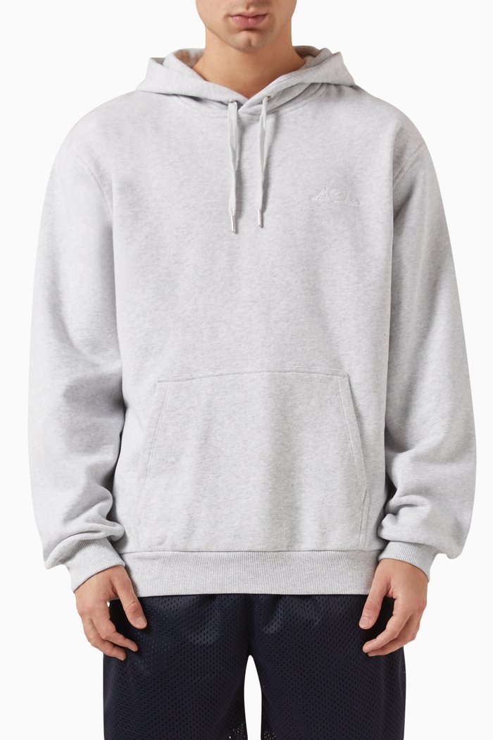 

Logo Hoodie in Fleece, Grey