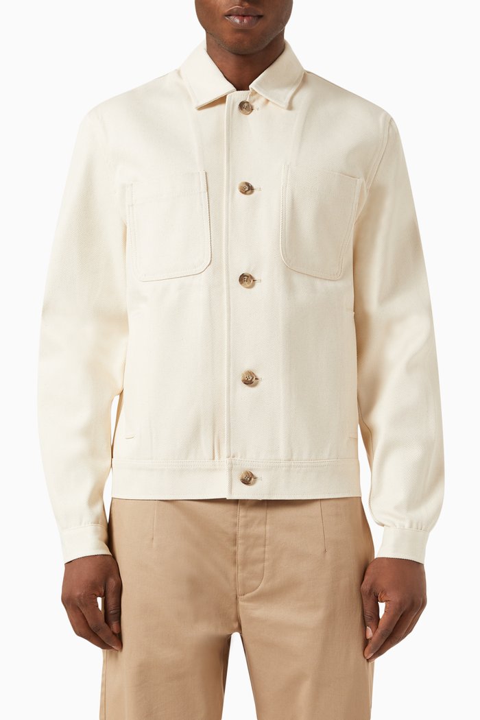 

Nash Hybrid Jacket in Twill, Neutral