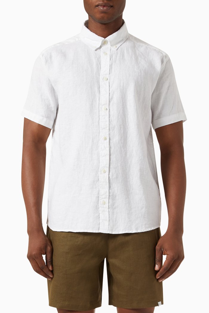 

Kris Shirt in Linen, White