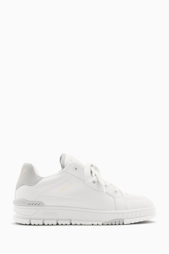 

Area Haze Sneakers in Leather & Textile Woven, White
