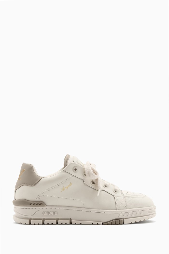 

Area Cloud Sneakers in Leather & Textile Woven, Neutral