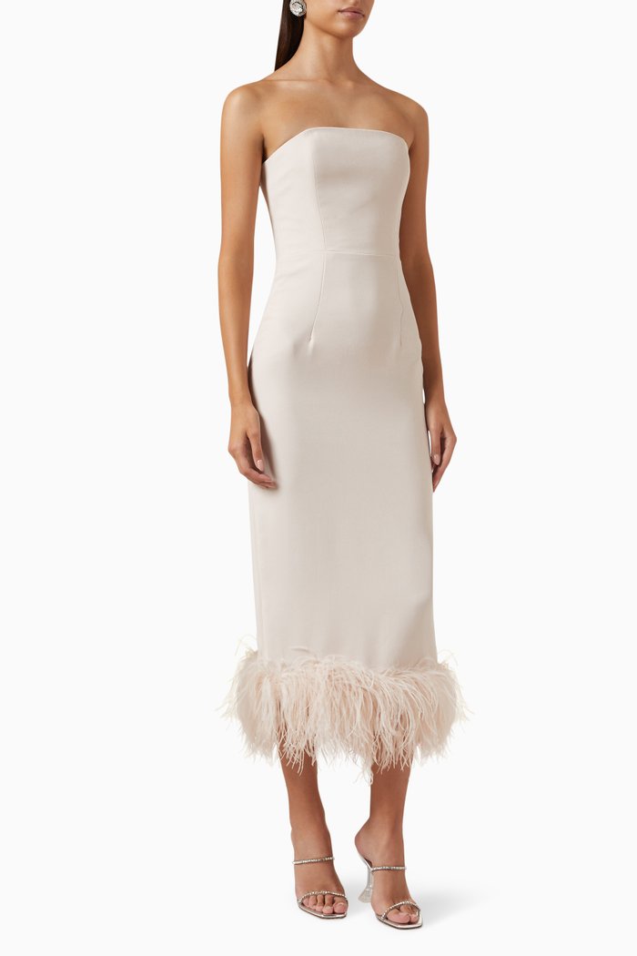 

Minelli Midi Dress in Crepe, Pink