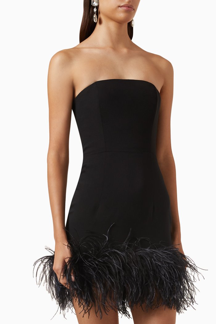 

Minelli Mini Dress in Crepe, Black