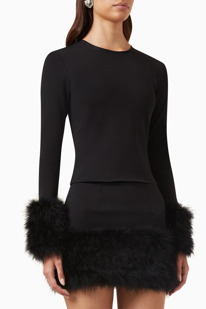 

Tanith Top in Viscose-jersey, Black