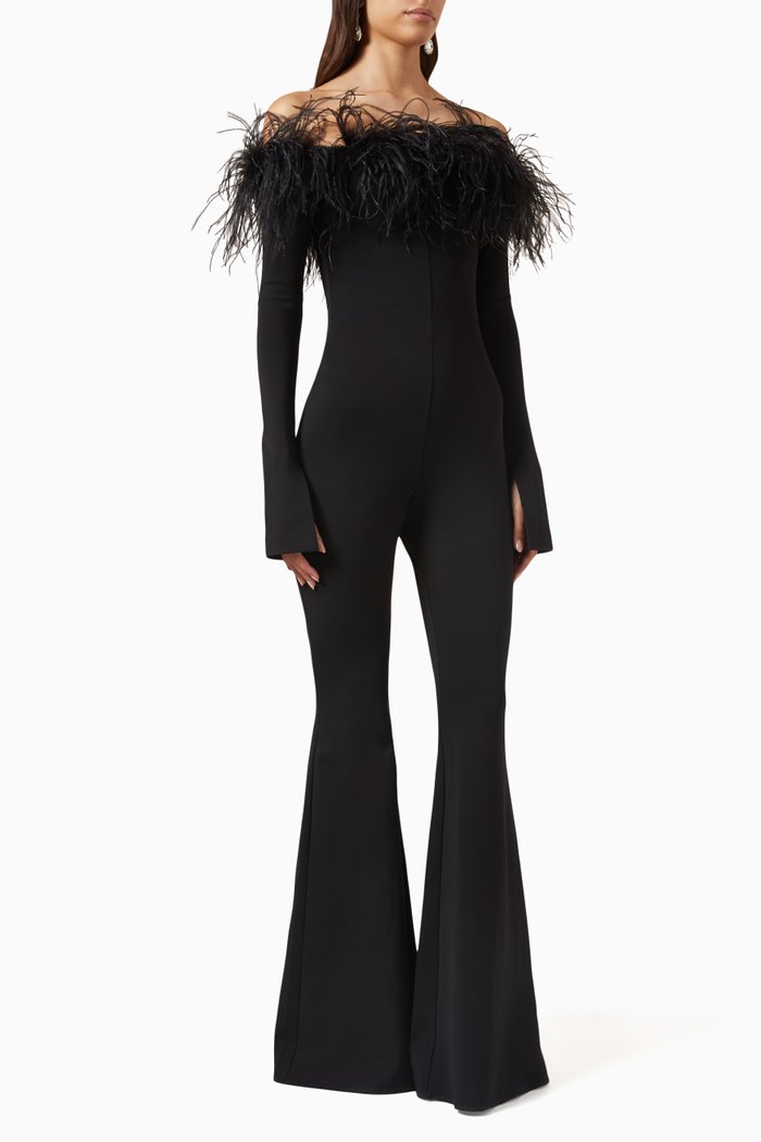 

Orion Jumpsuit in Viscose-jersey, Black