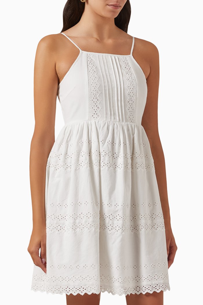 

Yastenna Dress in Cotton, White