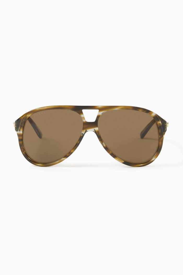 

D-frame Sunglasses in Recycled Acetate, Multicolour