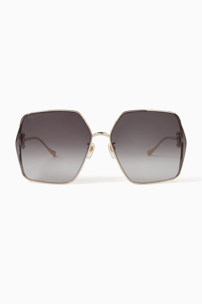

Aviator Sunglasses in Metal, Gold