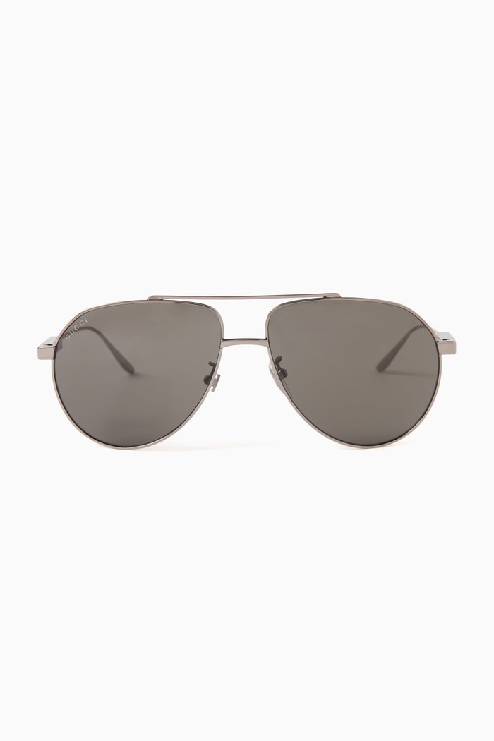 

Pilot Sunglasses in Metal, Silver