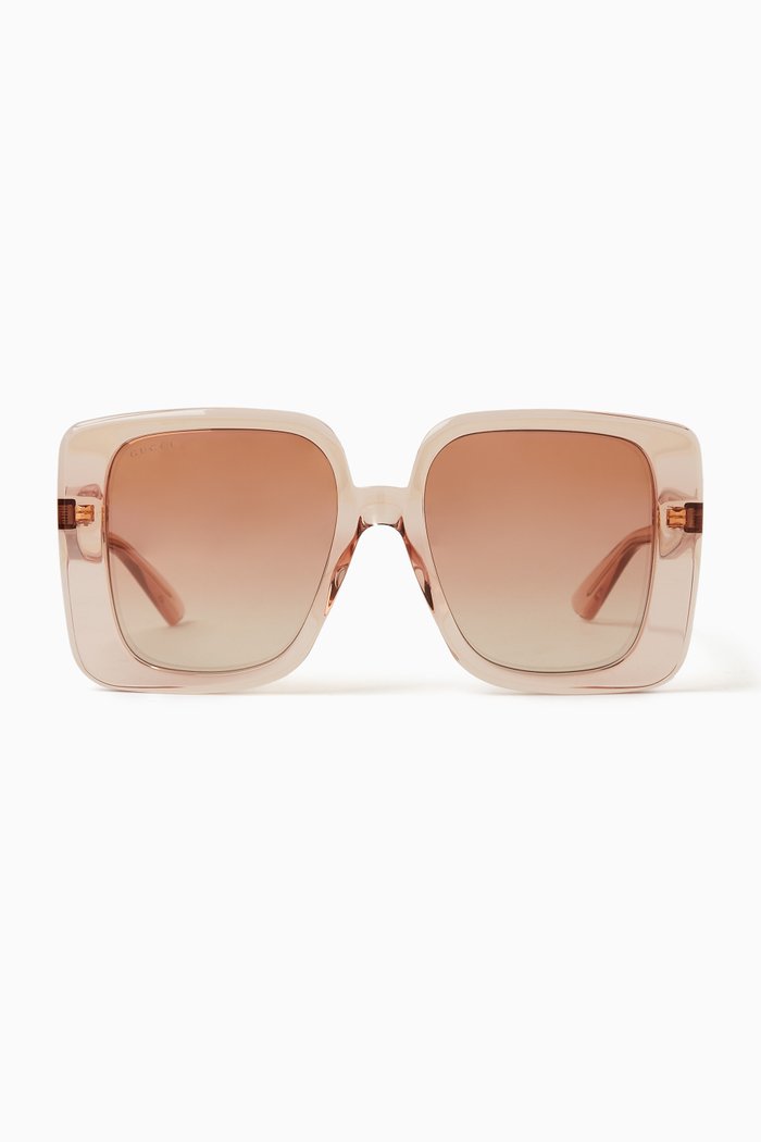 

Oversized Square Sungasses in Acetate, Neutral