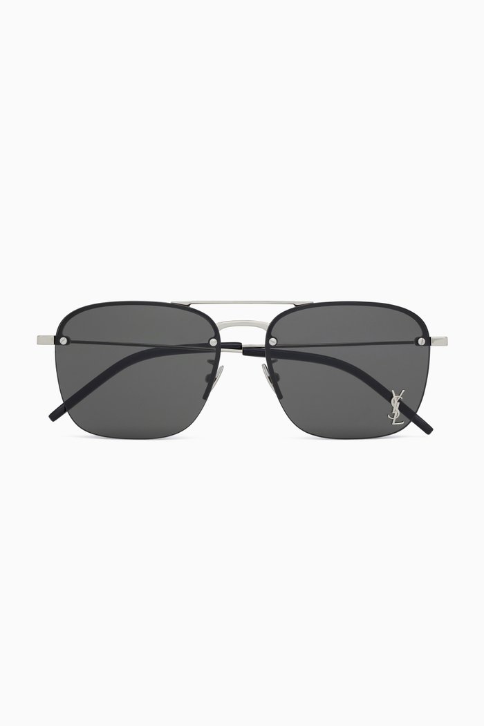 

SL 309 M-006 Aviator Sunglasses in Metal, Silver