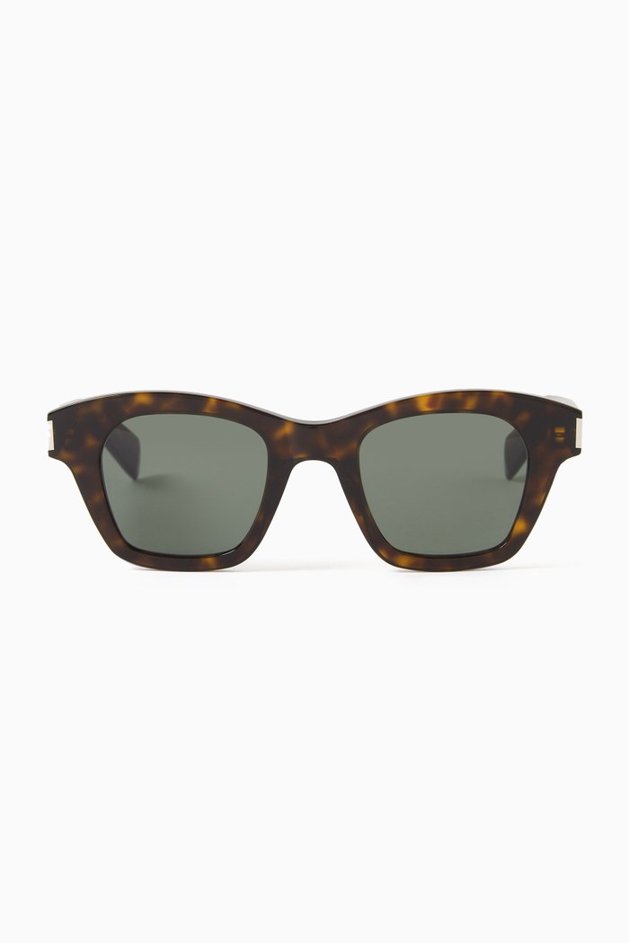 

D-frame Sunglasses in Recycled Acetate, Brown