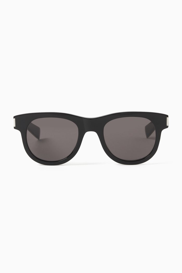 

Square Sunglasses in Recycled Acetate, Grey