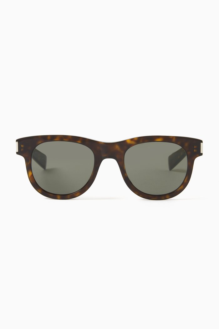 

Square Sunglasses in Recycled Acetate, Brown