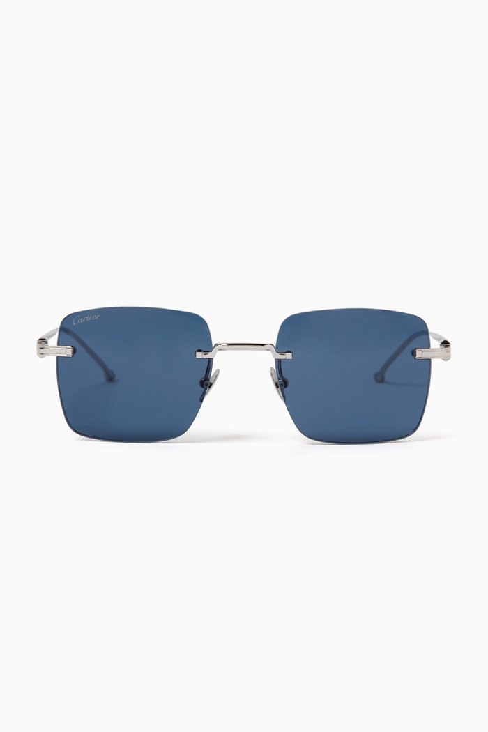 

Square Sunglasses in Metal, Silver