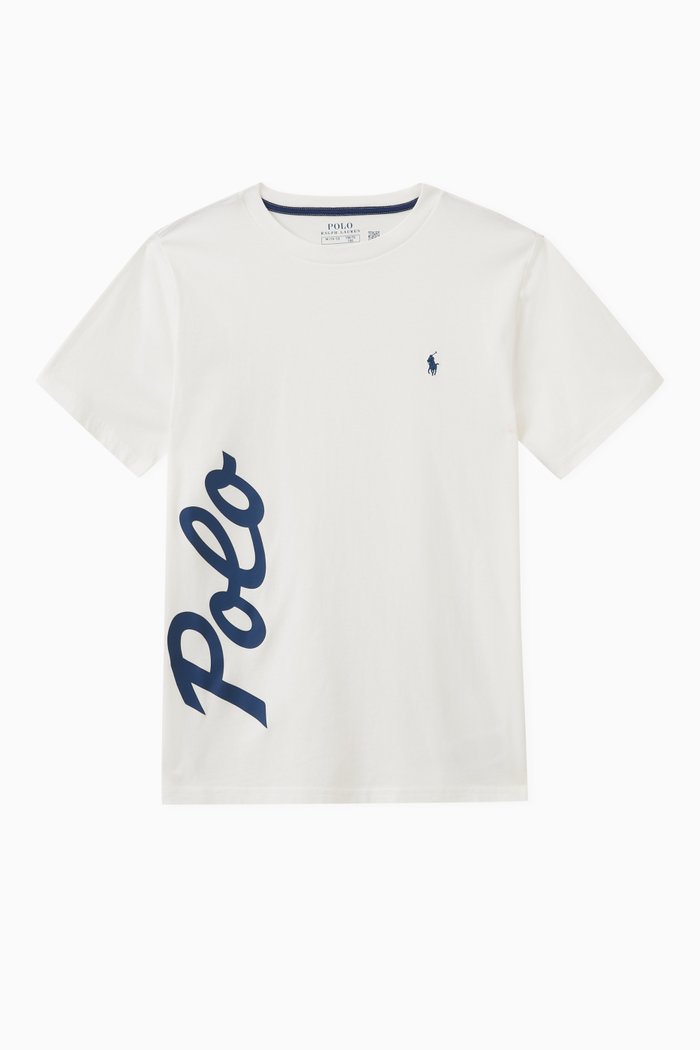 

Logo Print T-shirt in Cotton, White