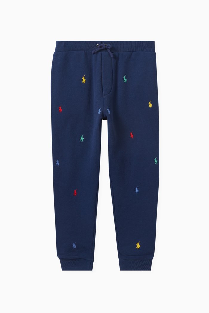 

Logo-embroidered Sweatpants in Cotton, Blue