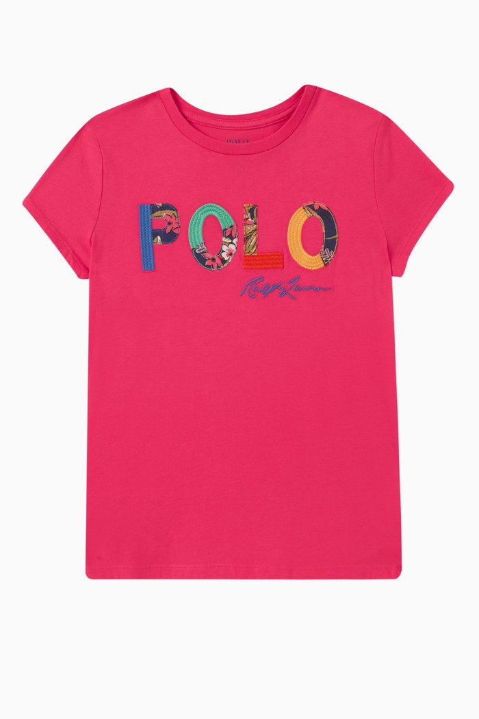 

Logo T-shirt in Cotton, Pink