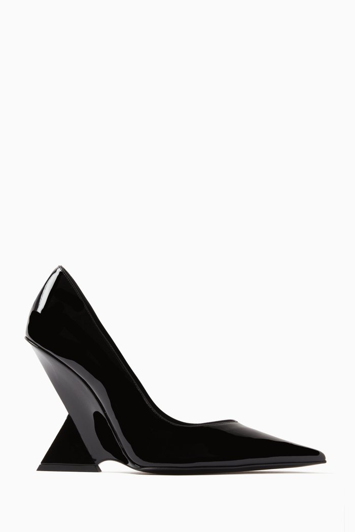 

Cheope 105 Wedge Pumps in Patent Leather, Black