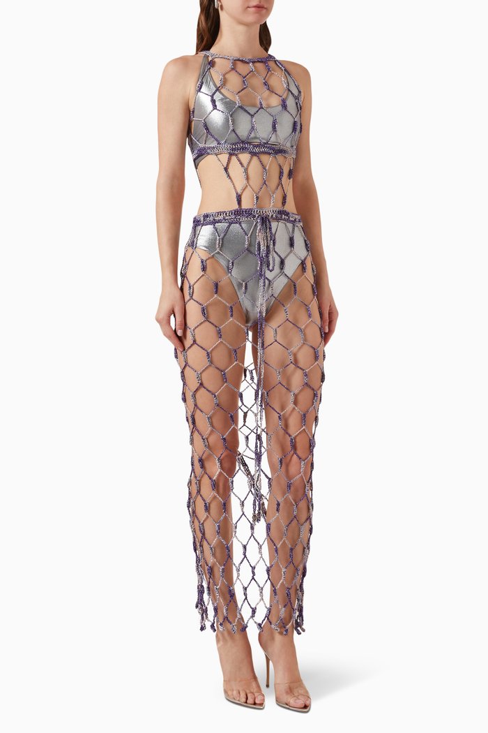 

Maori Net Dress, Purple