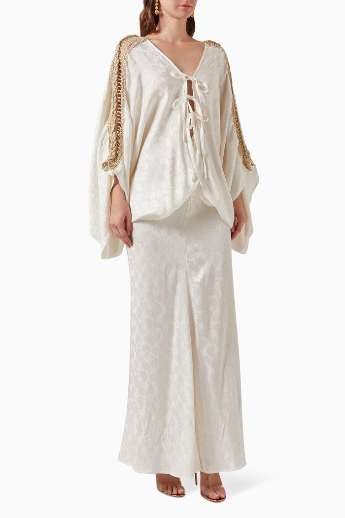 Butterfly Kimono Dress, White