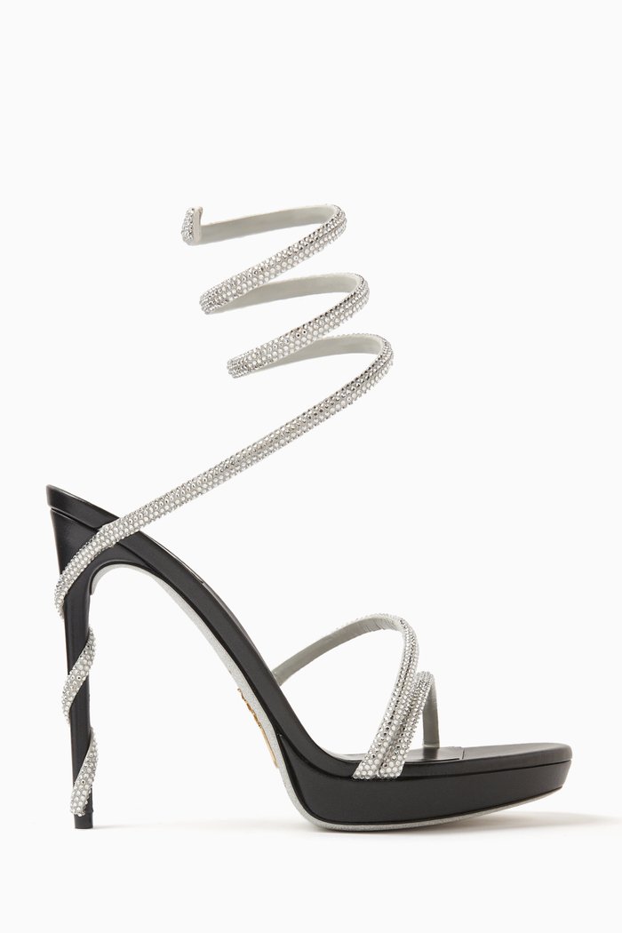 

Vipera 120 Sandals in Smooth Leather, Black