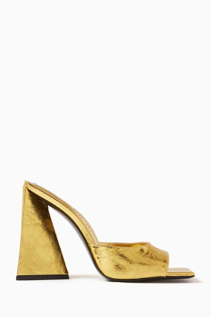 

Devon 115 Mule Sandals in Metallic-leather, Gold