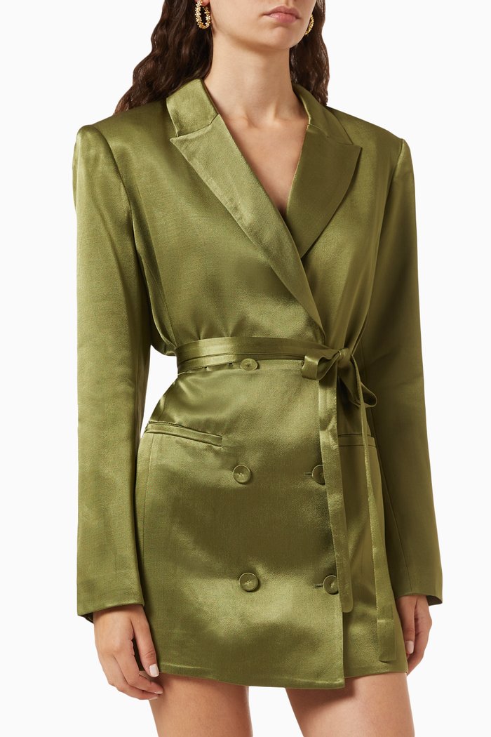 

Arienzo Mini Blazer Dress in Viscose-blend, Green