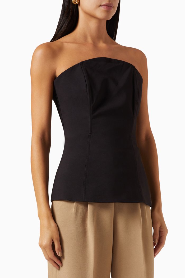 

Gotham Bustier Corset Top, Black