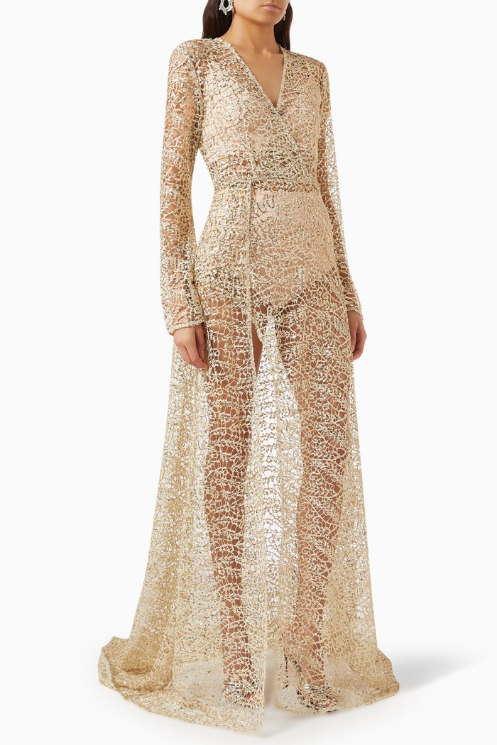 Florence Dress, Gold