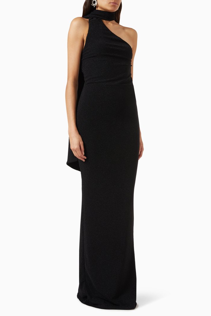 Noah Maxi Dress, Black