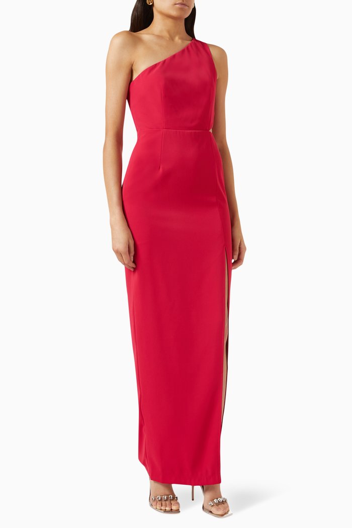

Valarie One-shoulder Maxi Dress, Red