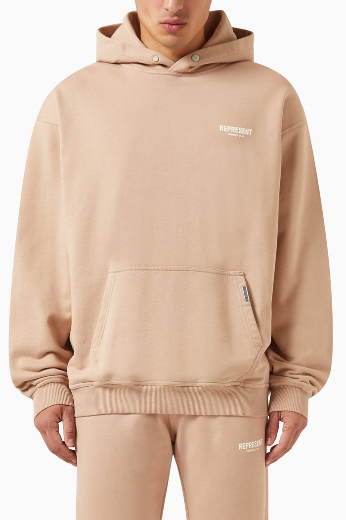 

Owners Club Hoodie in Loopback Jersey, Neutral