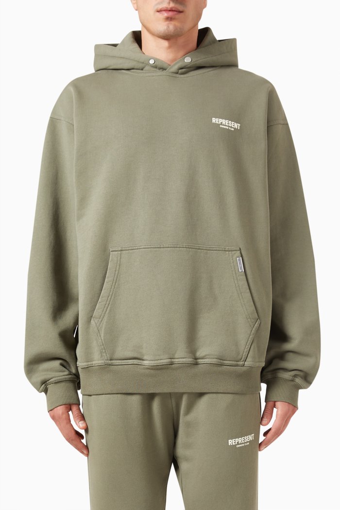 

Owners Club Hoodie in Loopback Jersey, Green