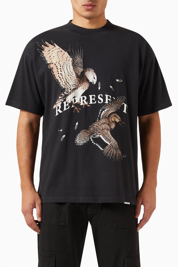 

Birds of Prey T-shirt in Cotton-jersey, Black