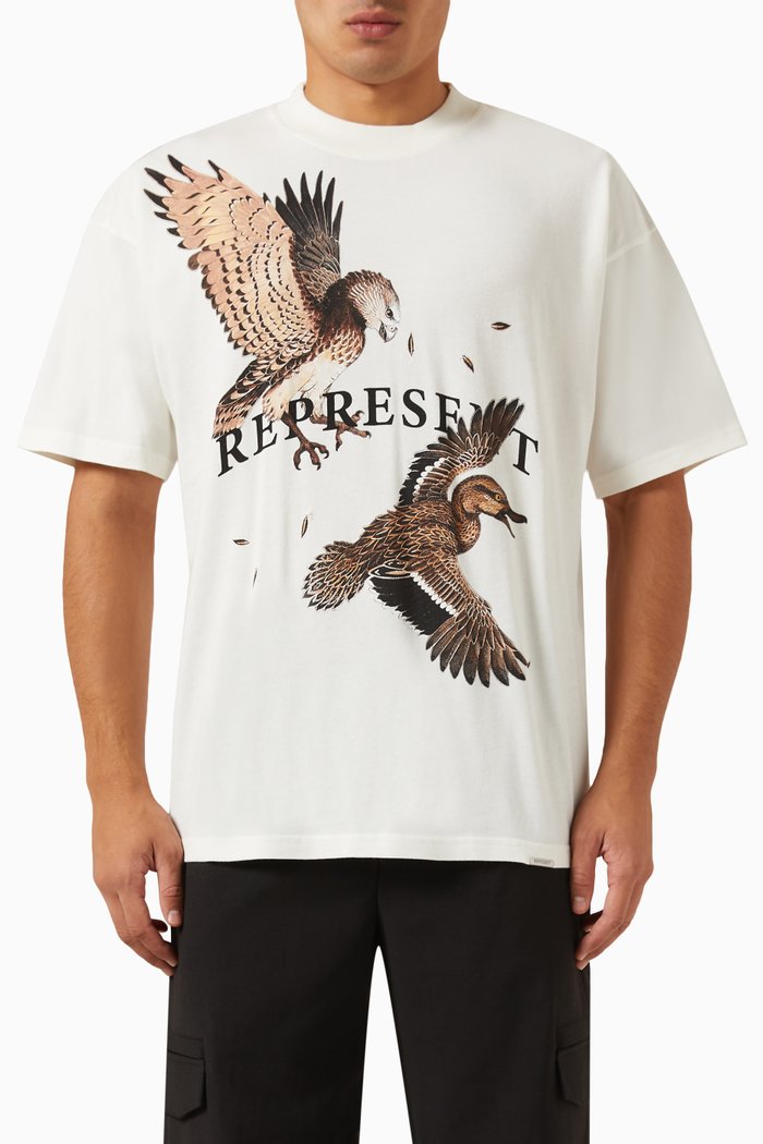 

Birds of Prey T-shirt in Cotton-jersey, White
