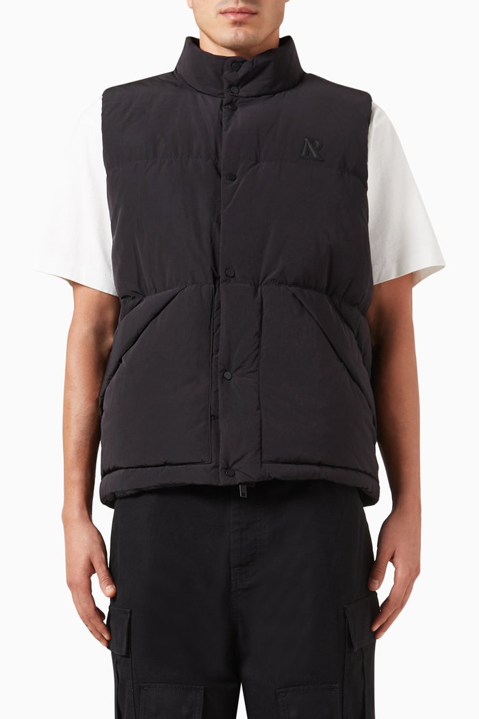 

Puffer Down Jacket in Nylon, Black