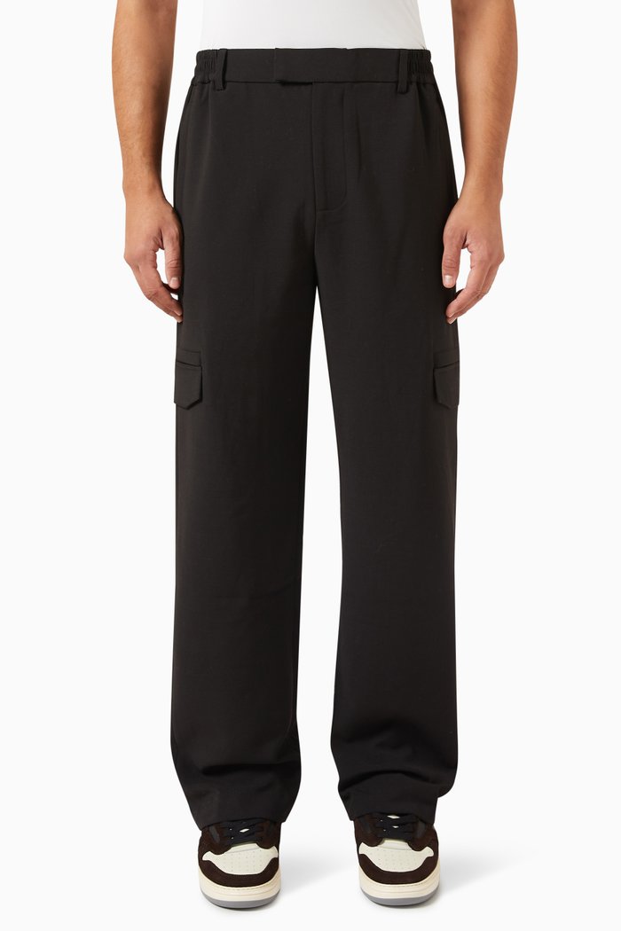 

Relaxed Cargo Pants, Black