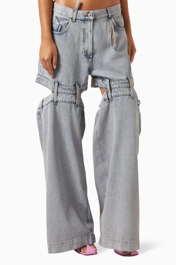 

Ashton Cut-out Jeans, Blue