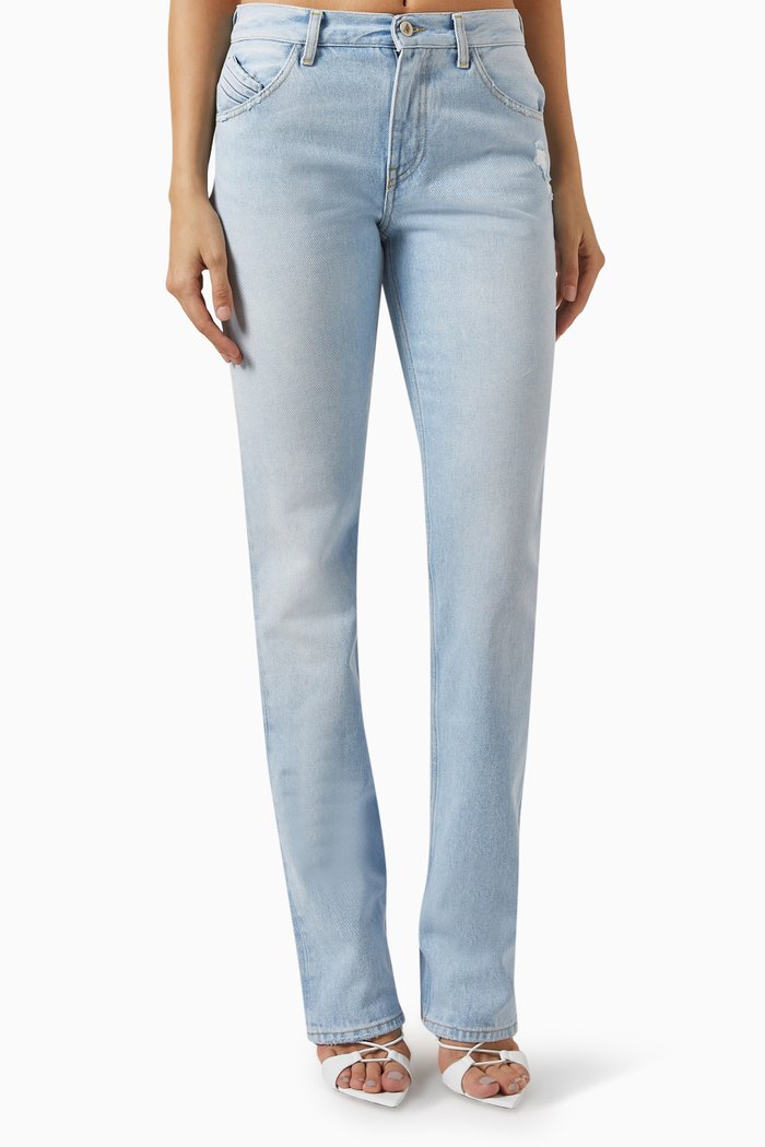 

Girlfriend Jeans in Denim, Blue