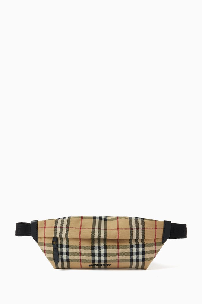 

Checked Belt Bag in Nylon, Multicolour