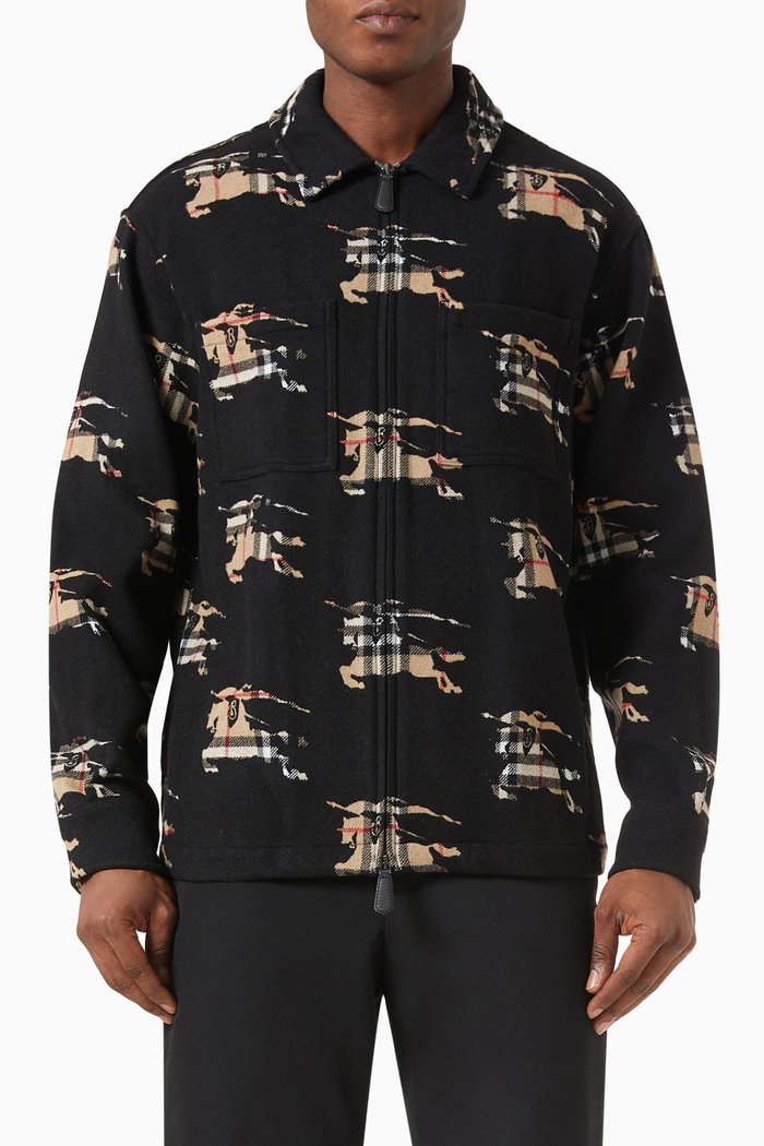 

Paterson Overshirt in Wool Blend, Multicolour