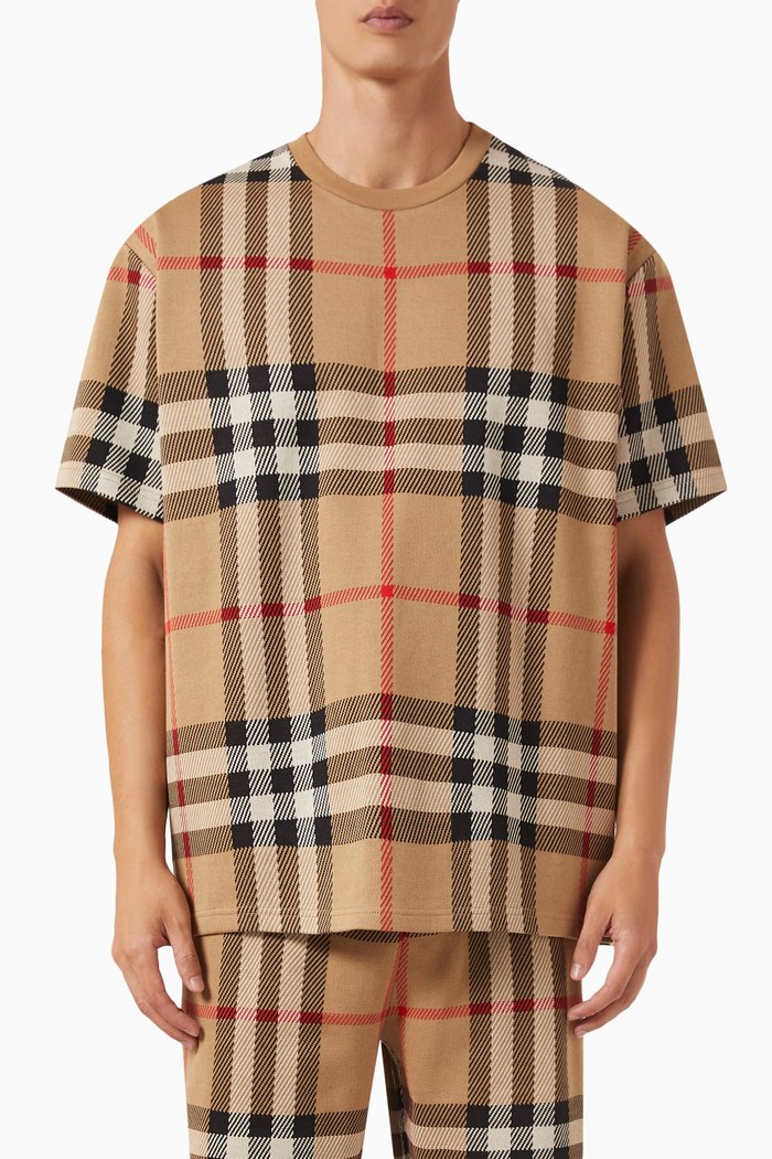 

Ferrybridge Checkered T-shirt in Cotton Jersey, Multicolour