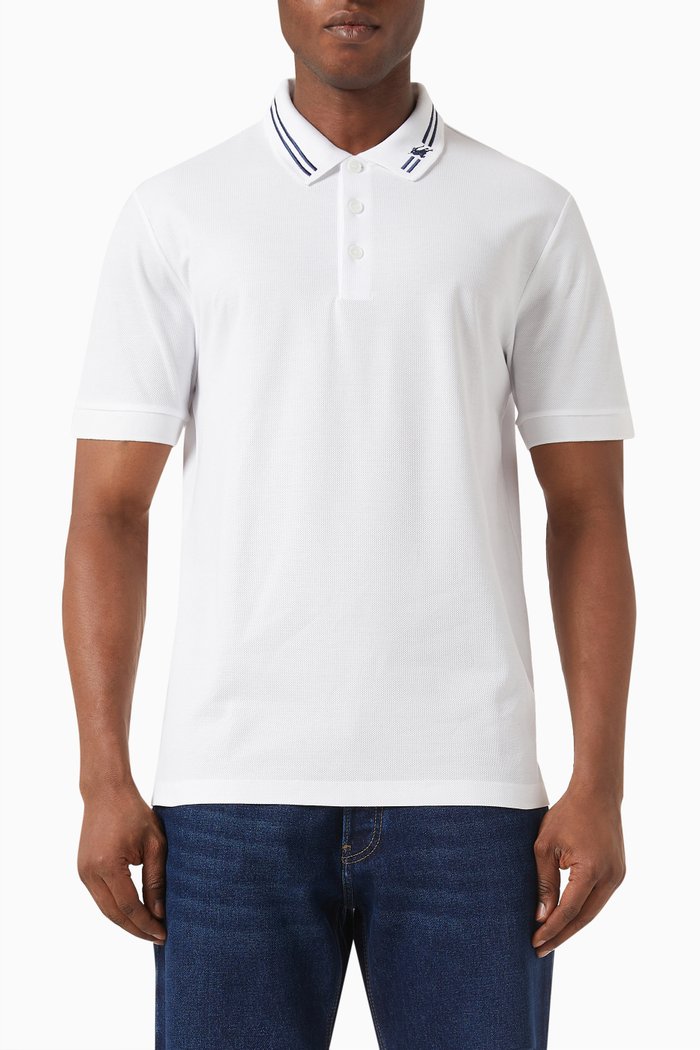 

Polo Shirt in Cotton Piqué, White