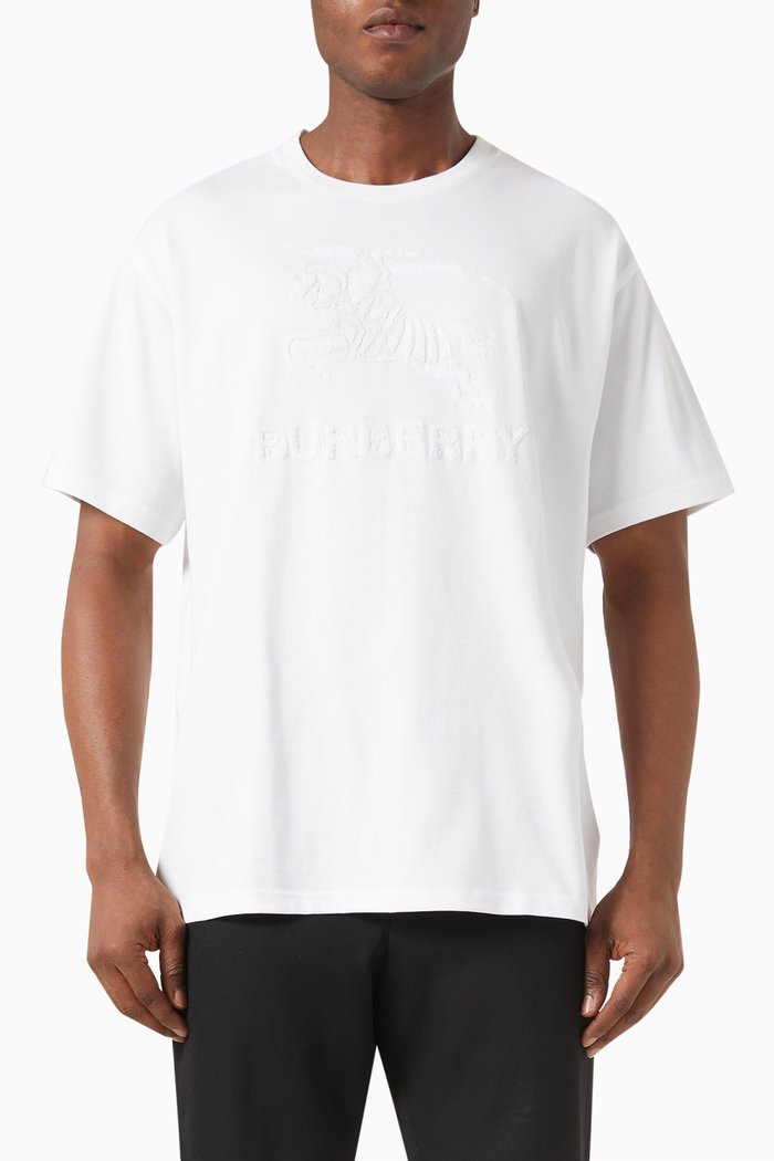 

Tonal Logo T-shirt in Cotton Jersey, White