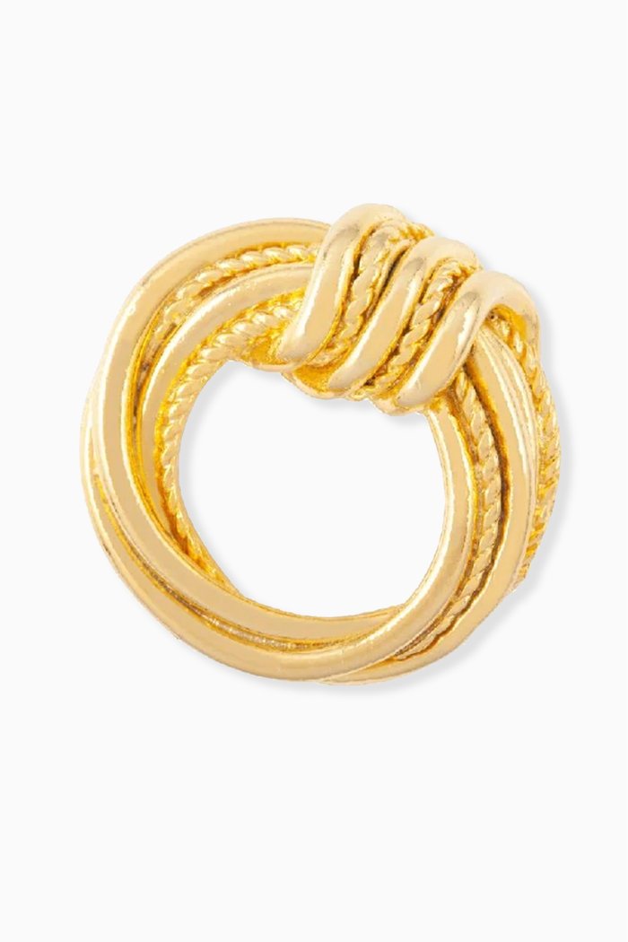 

Rediscovered 1980s Knot Brooch, Gold
